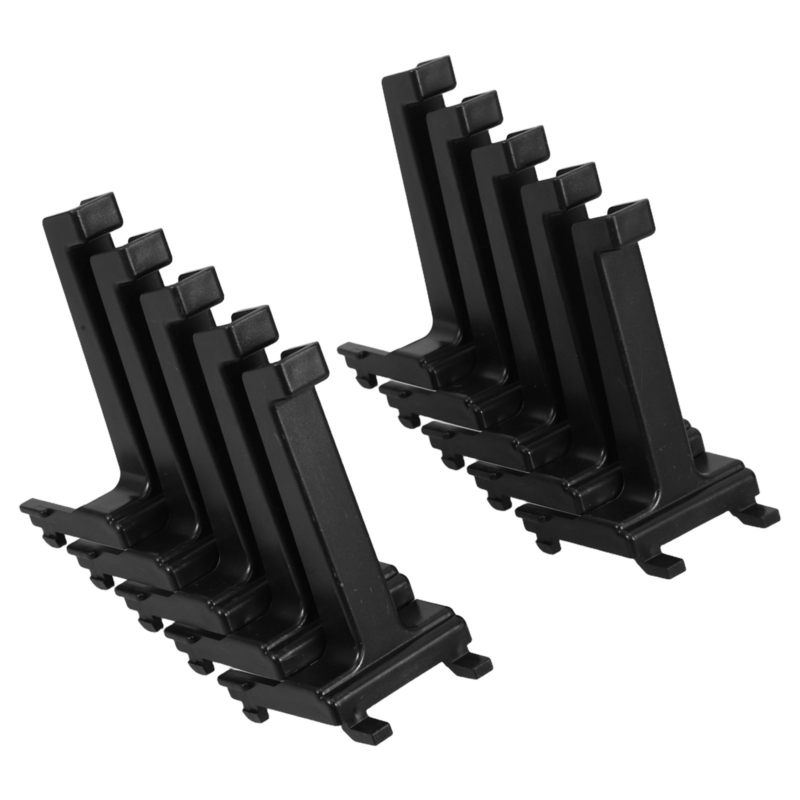 Workshop Tools Display - 10 stuks zwarte haken voor prikborden,