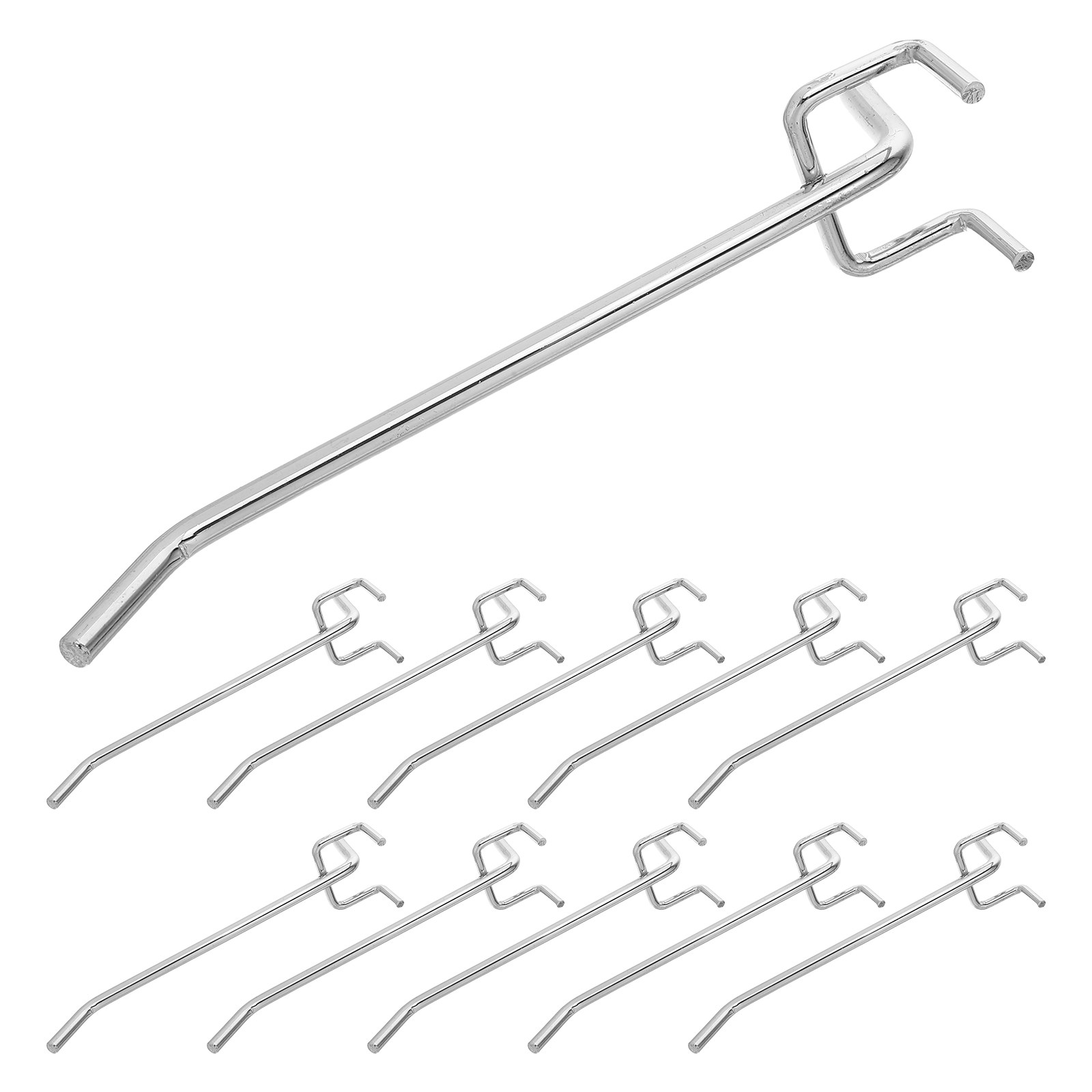 Workshop Tools Display - 12 stuks robuuste metalen pegboard-haken voor