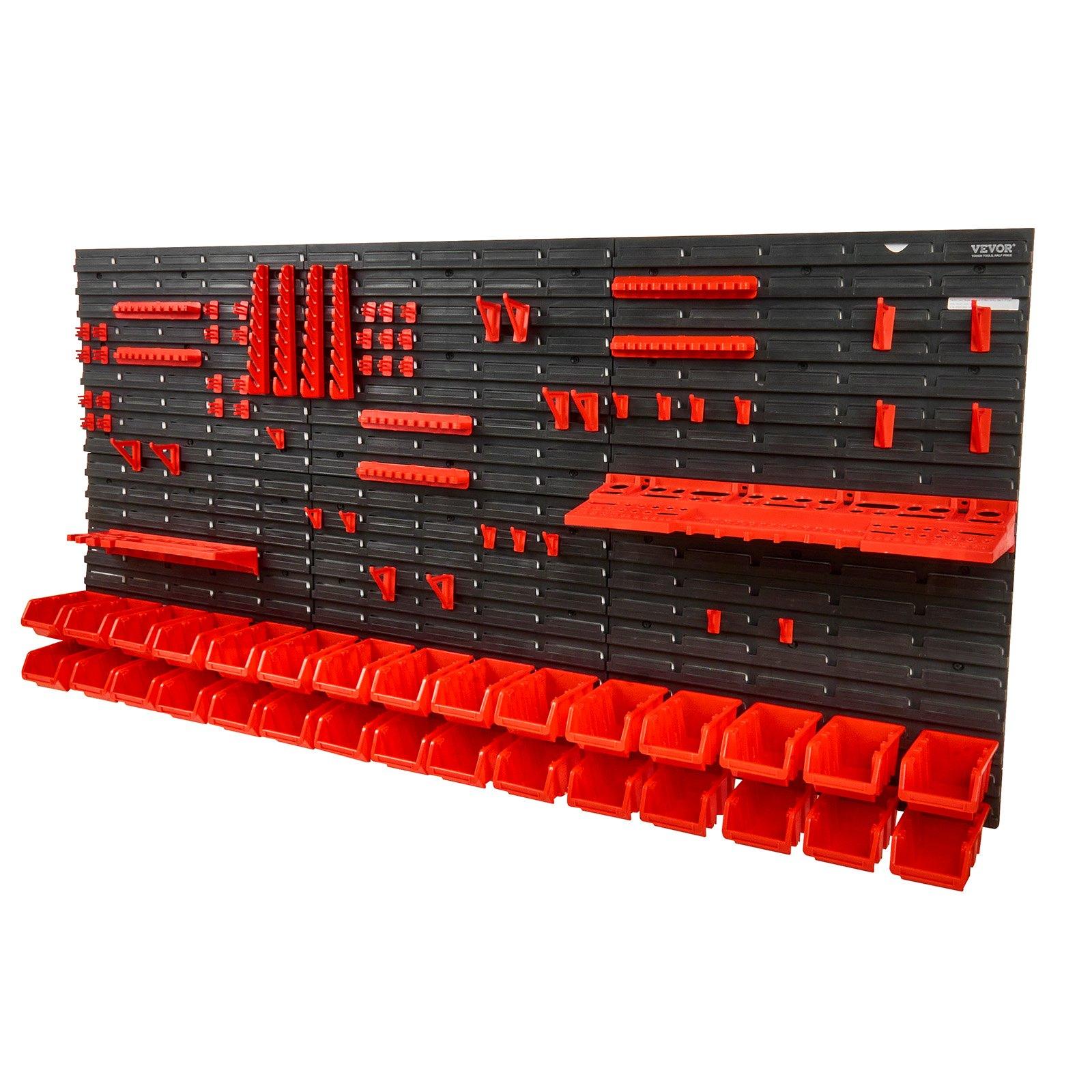 Workshop Tools Shelf - Wandmontage 30-delige plastic onderdelenrek organizer hardware