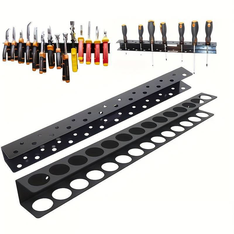 Workshop Tools Display - Wandgemonteerd gereedschapsorganizerrek Metalen houder voor schroevendraaiers