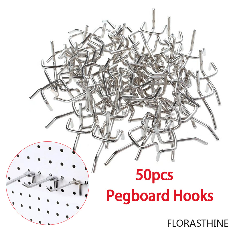 Workshop Tools Display - 50 stuks Pegboard-haken, haken voor werkplaats,