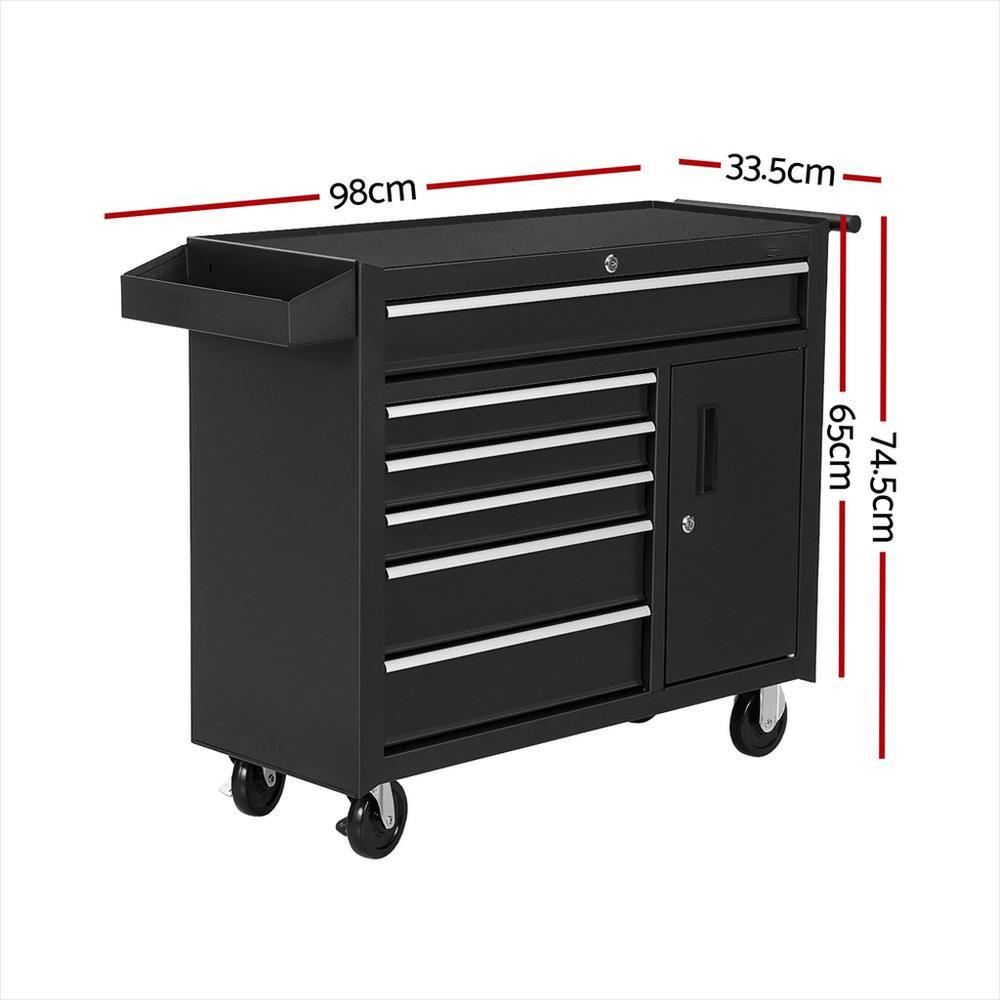 6-laden gereedschapskist opber - Workshop Tools Trolley recensie en prijs
