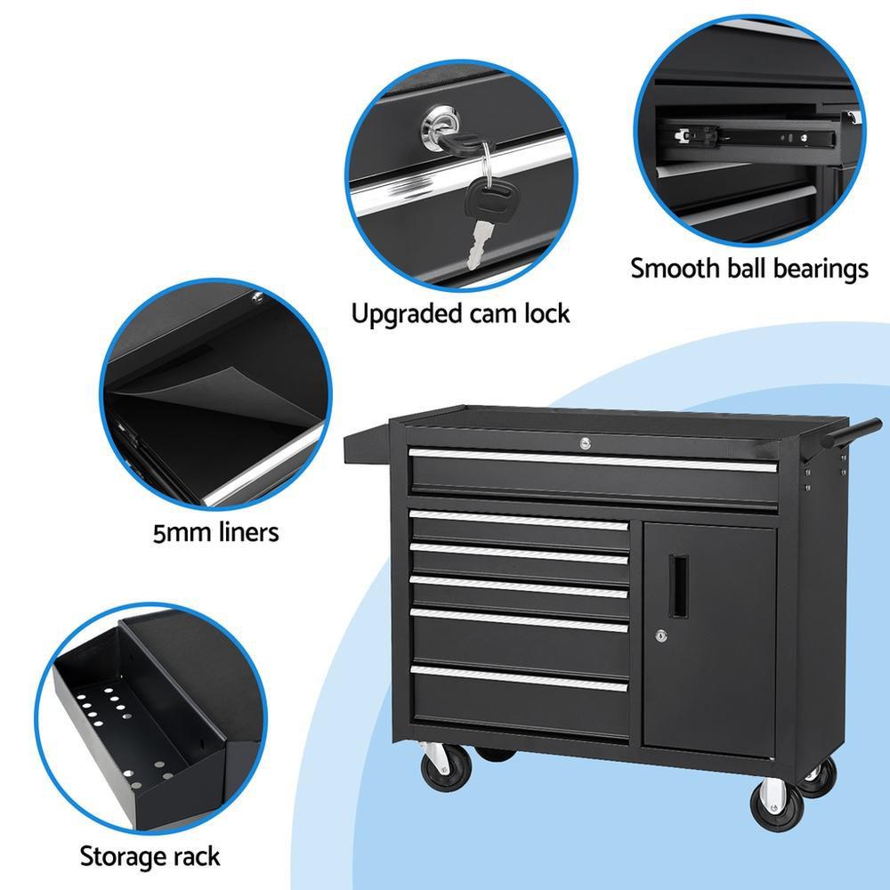 6-laden gereedschapskist opber - Workshop Tools Trolley recensie en prijs