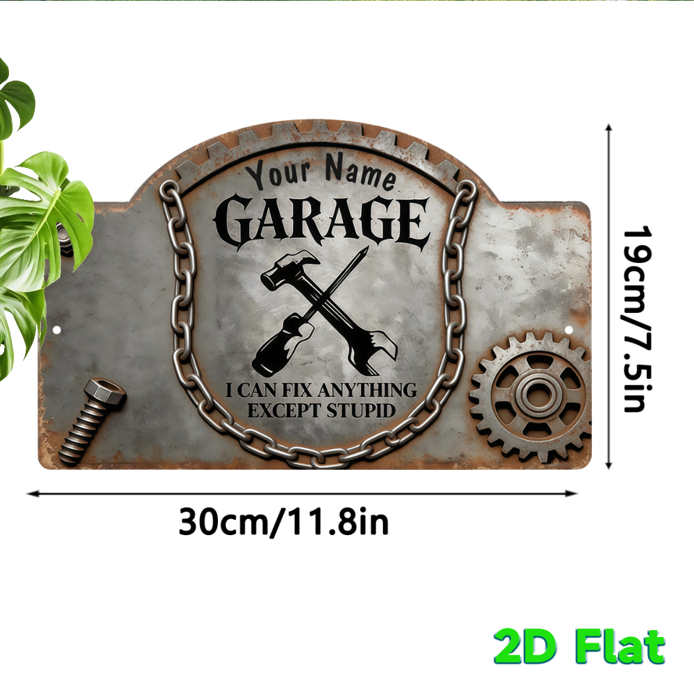 Aangepaste naam Vintage Gear G - Workshop Tools With Name recensie en prijs