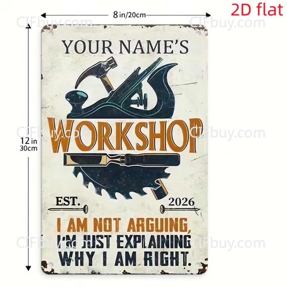 2D Platte Op Maat Gemaakte Naa - Workshop Tools With Name recensie en prijs