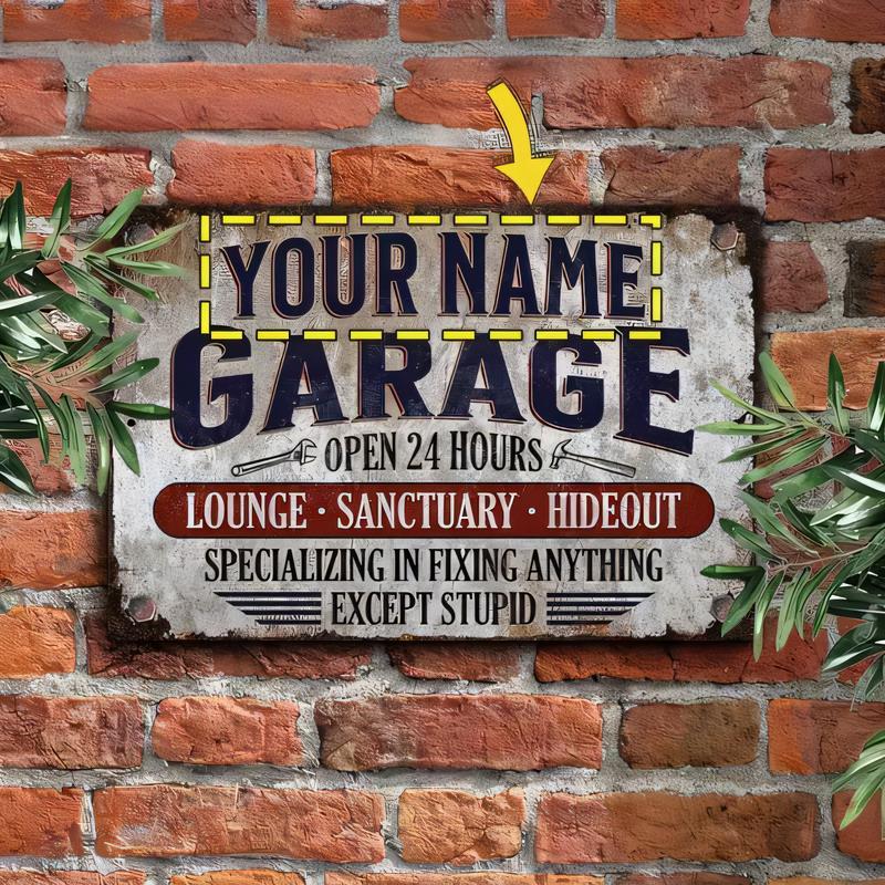 Personaliseerbaar metalen gara - Workshop Tools With Name recensie en prijs