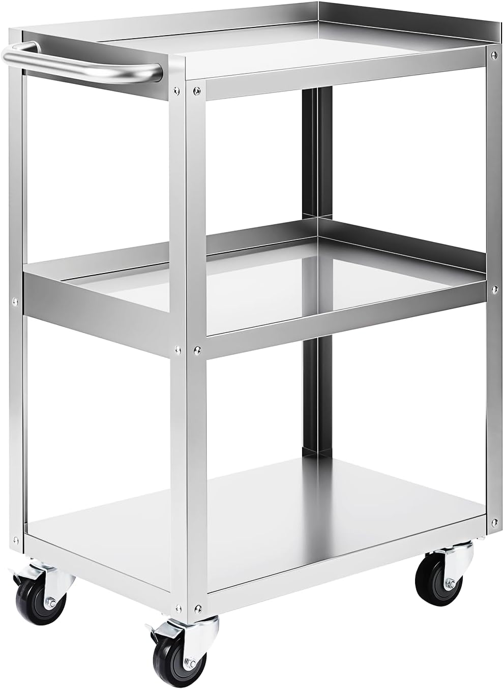 3-laags roestvrijstalen rolwag - Workshop Tools Shelf recensie en prijs